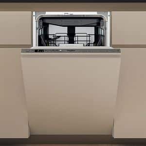 Masina de spalat vase incorporabila WHIRLPOOL WH6IA10BS7L0, 6th Sense, 10 seturi, 9 programe, 45 cm, Clasa A, panou comanda inox
