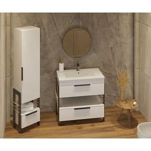 Set baza cu lavoar SANITOP Element, 60 x 45 x 81 cm, alb