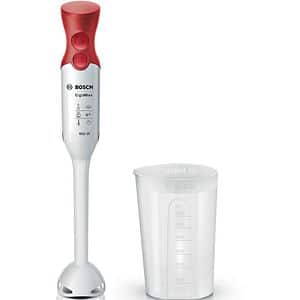 Mixer vertical BOSCH ErgoMixx MSM64010, 0.6l, 450W, 1 treapta viteza, alb-rosu