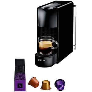 Espressor capsule NESPRESSO Essenza Mini by Krups XN110810, 0.6l, 1300W, 19 bar, negru