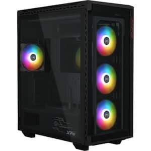 Carcasa PC XPG Battlecruiser II, USB 3.2 Type-C Gen1, fara sursa, ARGB, negru