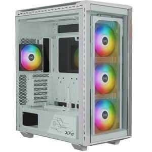 Carcasa PC XPG Battlecruiser II, USB 3.2 Type-C Gen1, fara sursa, ARGB, alb
