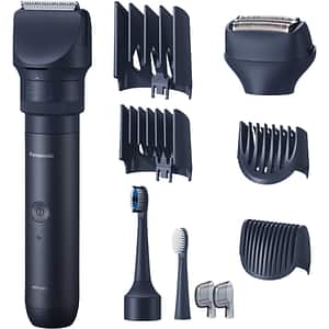 Aparat de tuns multifunctional PANASONIC Xshape Travel, acumulator, 70 min autonomie, negru
