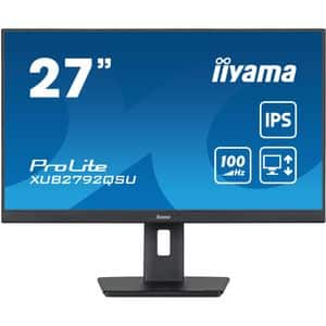 Monitor Gaming LED IPS IIYAMA ProLite XUB2792QSU-B6, 27", WQHD, 100Hz, Adaptive Sync, Boxe, negru