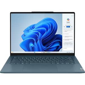 Laptop LENOVO Yoga Pro 7 14AHP9, AMD Ryzen 7 8845HS pana la 5.1GHz, 14.5" 3K, 16GB, 1TB, AMD Radeon Graphics, FreeDOS, Tidal Teal