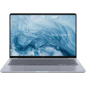 Laptop ASUS Zenbook 14 OLED UX3480AA-U1195W, Intel Core Ultra 7 355 pana la 4.7GHz, 14" Full HD, 16GB, SSD 512GB, Intel Graphics, Windows 11 Home, Arctic Blue