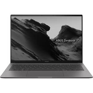 Laptop ASUS Zenbook S 14 OLED UX5406AA-SW302X, Intel Core Ultra 9 386H pana la 4.9GHz, 14" 3K, 32GB, SSD 1TB, Intel Graphics, Windows 11 Pro, Antrim Gray